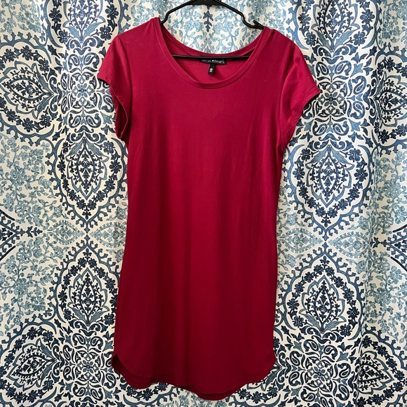 Dark Red Short Sleeve Derek Heart XL Dress - Picture 1 of 4